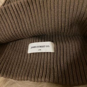 James street co cotton port beanie, walnut color
